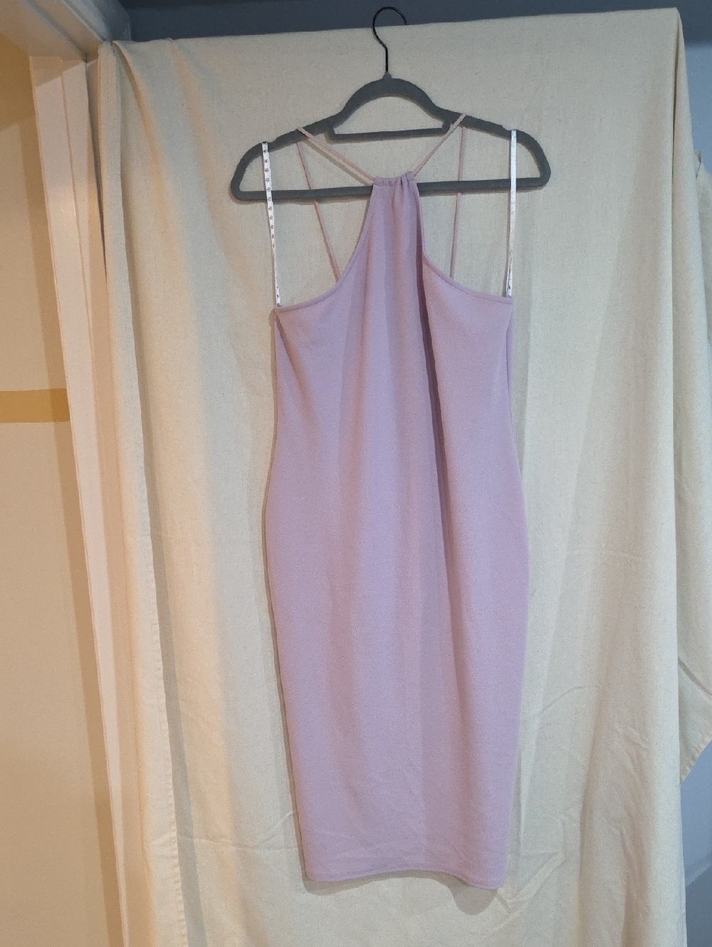 Missguided Lilac Halter-Back Midi Dress
